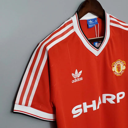 1983/1984 Retro Manchester United Home Football Shirt 1:1 Thai Quality