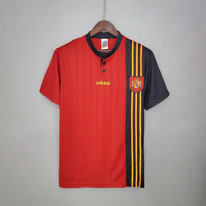 1996 Retro Spain Home Football Shirt 1:1 Thai Quality