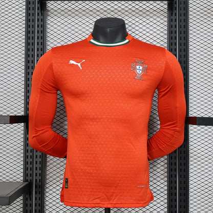 2025 Player Version Long Sleeve Portugal Home Football Shirt 1:1 Thai Quality