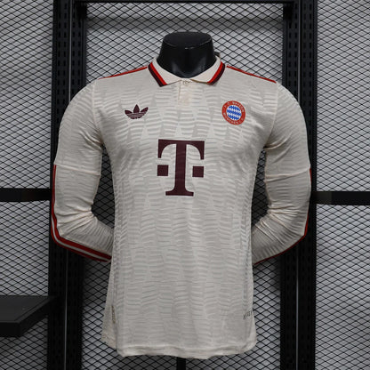 2024/2025 Player Version Long Sleeve Bayern Munich Third Away Football Shirt 1:1 Thai Quality