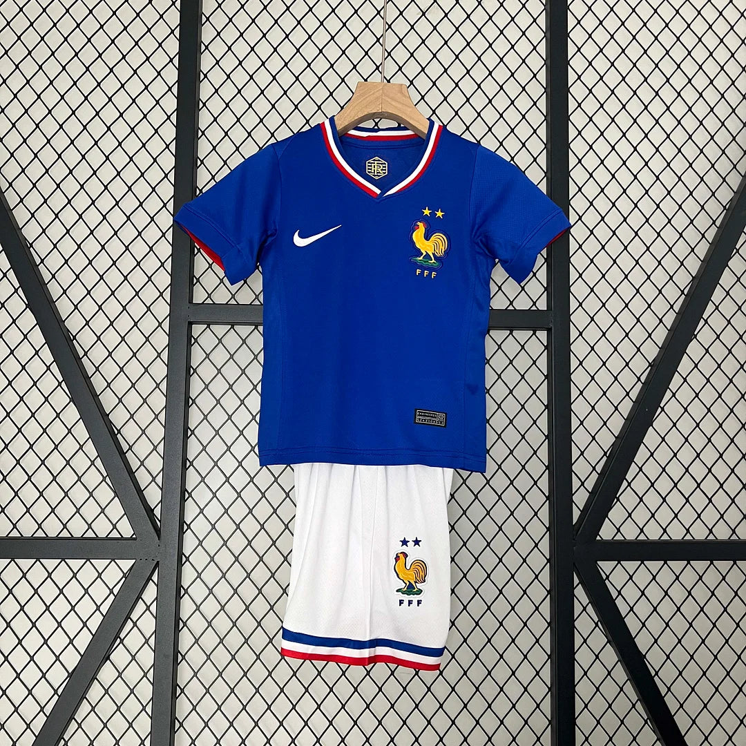 2024 France Home Football Shirt 1:1 Thai Quality Kids Size