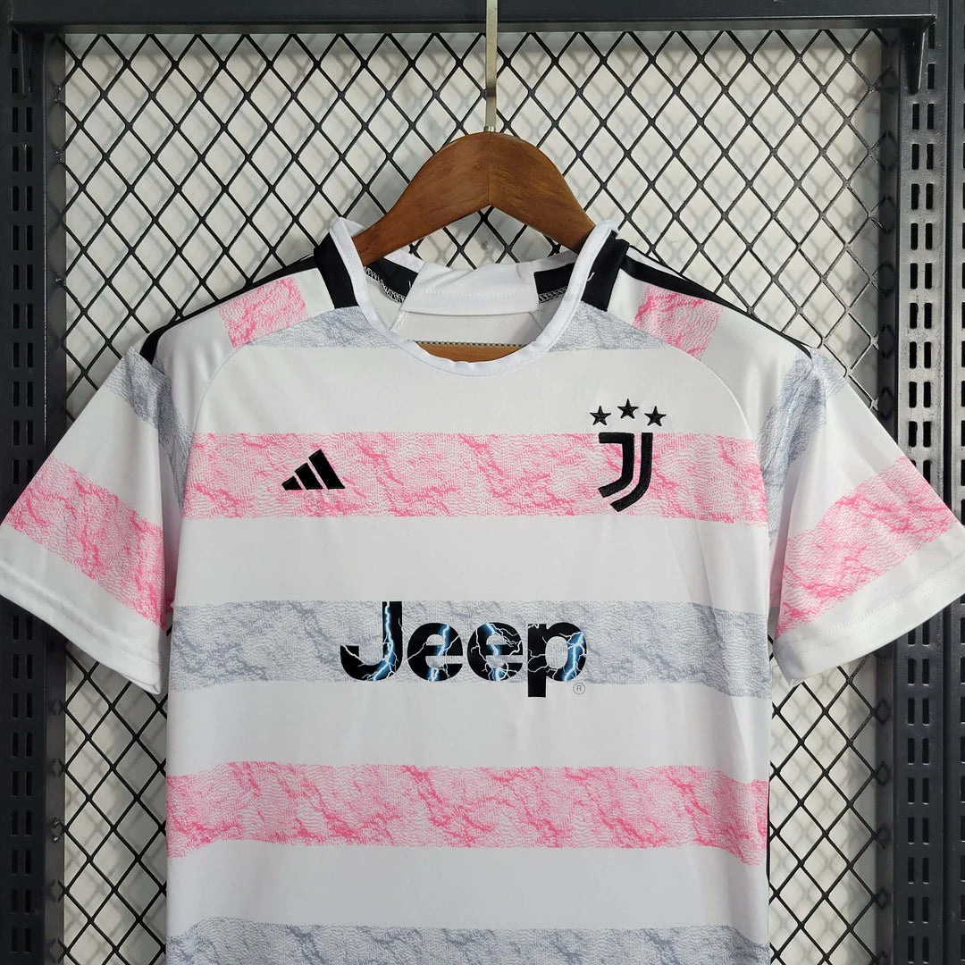 2023/2024 Juventus Away Soccer Jersey 1:1 Thai Quality Kids Size