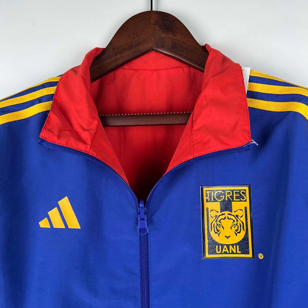 2023/2024 Tigres Reversible Windbreaker（Blue-red）Soccer Jersey 1:1 Thai Quality