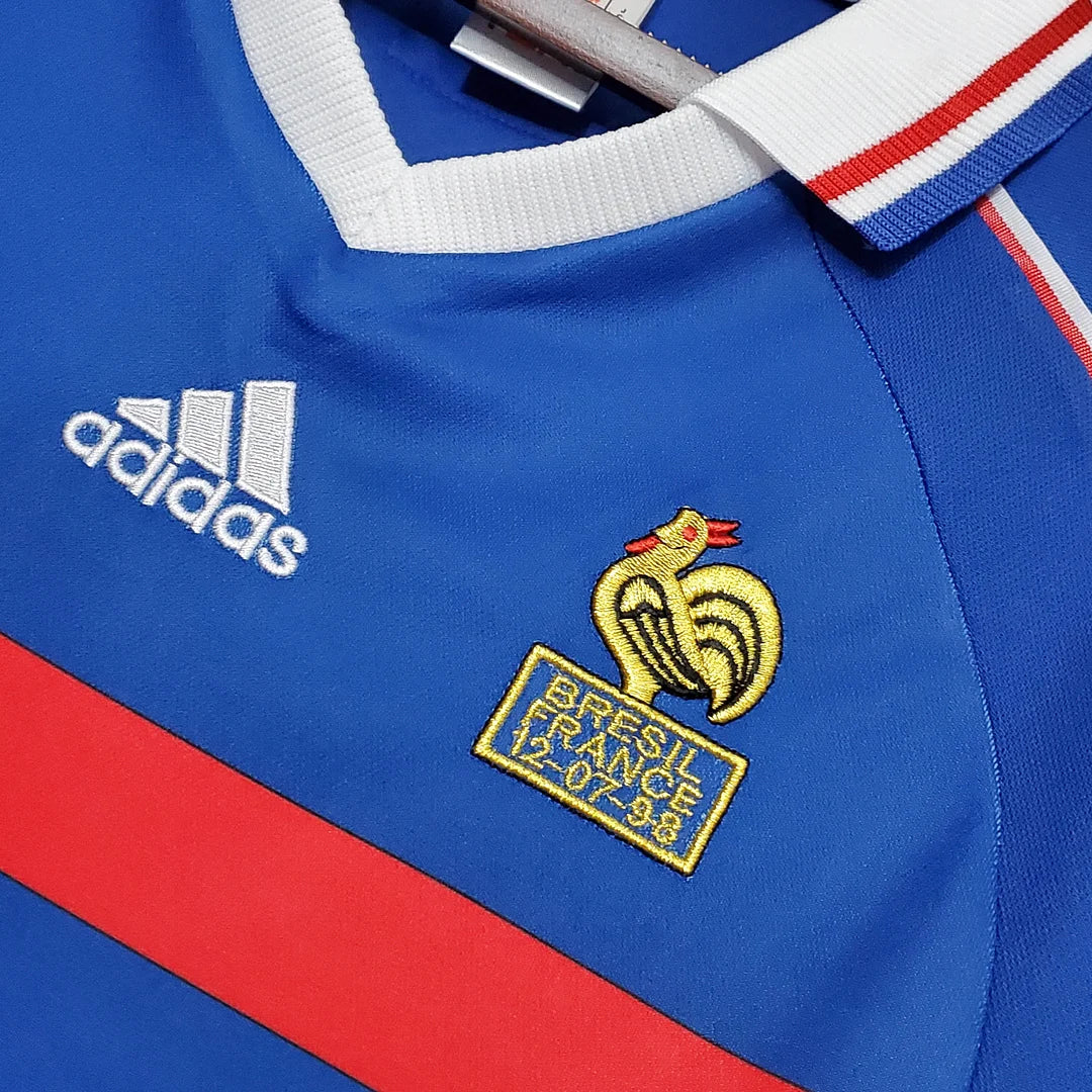 1998 Retro France Home Football Shirt