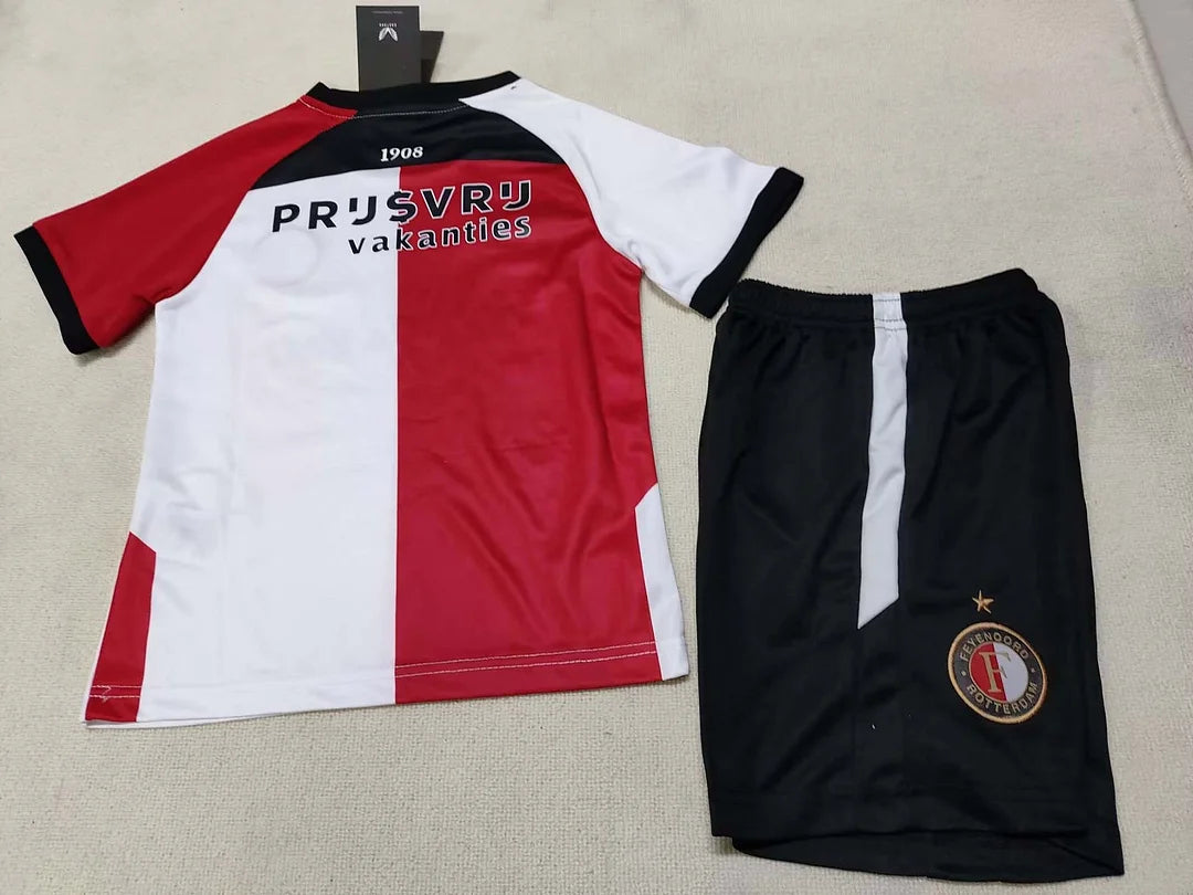 2024/2025 Feyenoord Rotterdam Home Football Shirt1:1 Thai Quality Kids Size