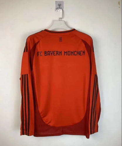 2024/2025 Long Sleeve Bayern Munich Home Football Shirt 1:1 Thai Quality