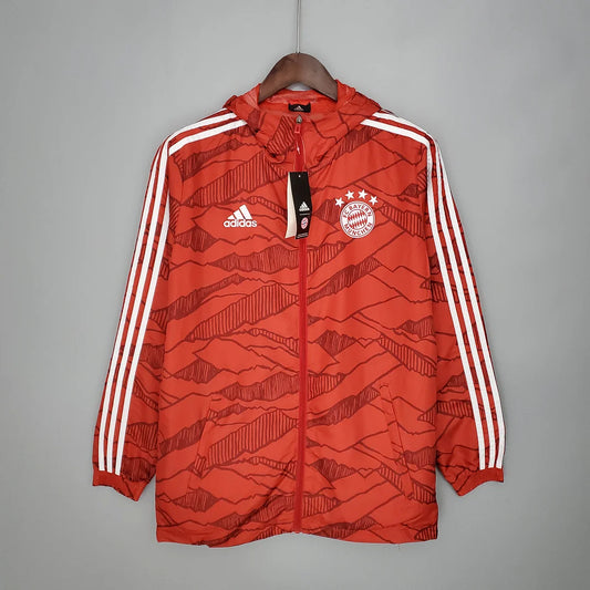 2021/2022 Windbreaker Football Jersey Bayern Munich Red 1:1 Thai Quality