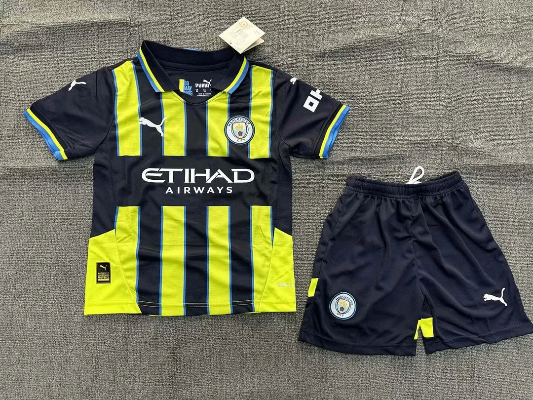 2024/2025 Manchester City Away Football Shirt 1:1 Thai Quality Kids Size