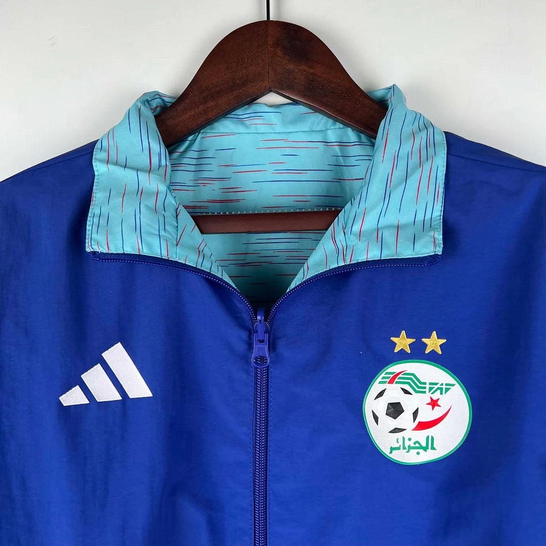 2023-2024 Algeria National Reversible Windbreaker Blue Soccer Jersey 1:1 Thai Quality