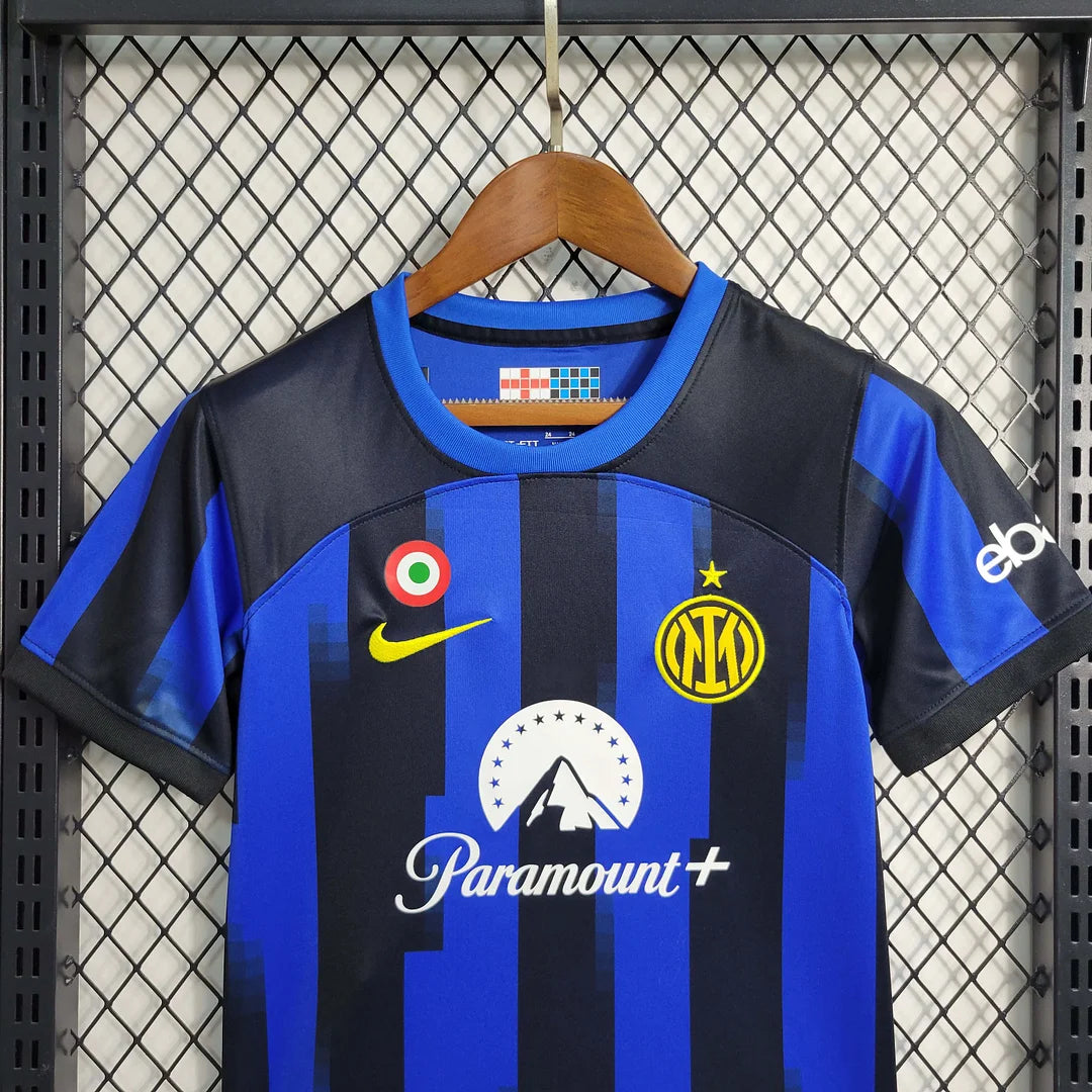 2023/2024 Internazionale Milan Home Football Jersey1:1 Quality Thai Kids Size