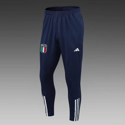 2023 Italy Half-Pull Training Suit Royal Blue Soccer Shirt Set