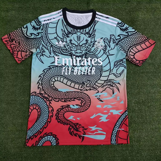 2024/2025 Real Madrid Special Edition Light blue and Red Football Shirt 1:1 Thai Quality