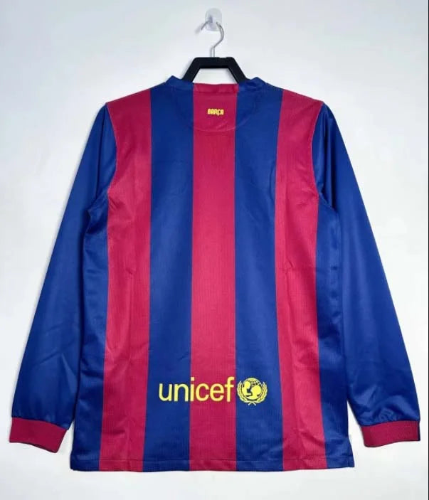 2014/2015 Retro Long Sleeve Barcelona Home Football Shirt 1:1 Thai Quality