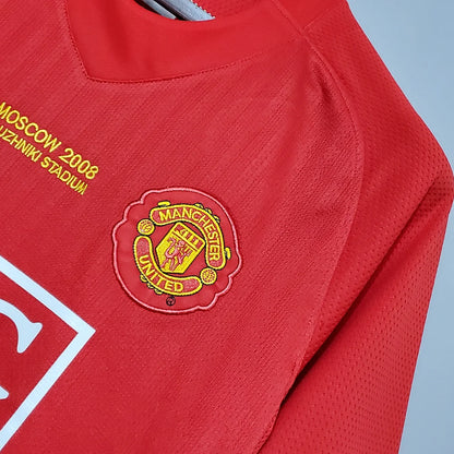 2007/2008 Retro Manchester United Home Champions League Edition Football Shirt 1:1 Thai Quality