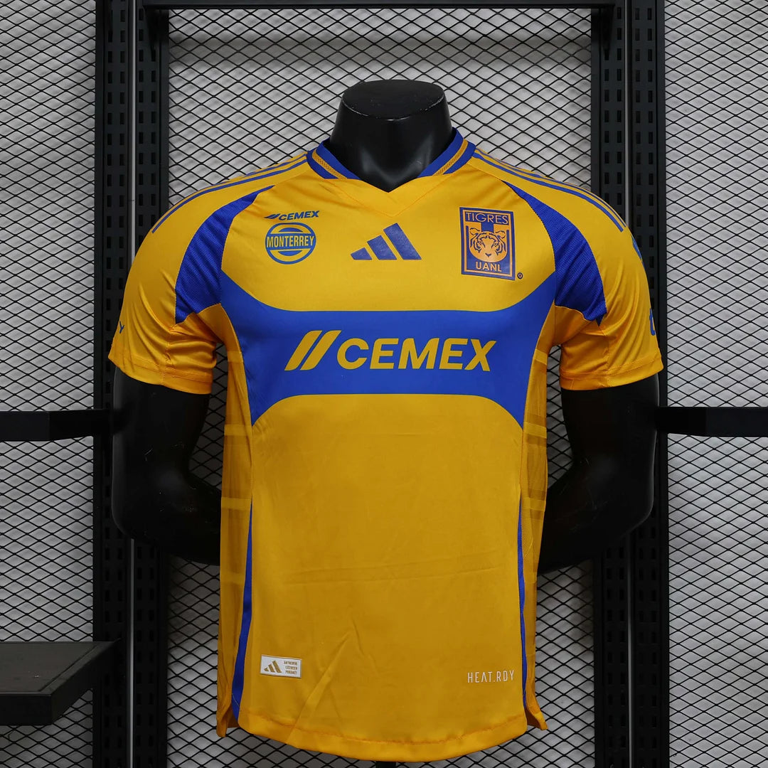 2024/2025 Player Version Tigres Home Football Shirt 1:1 Thai Quality