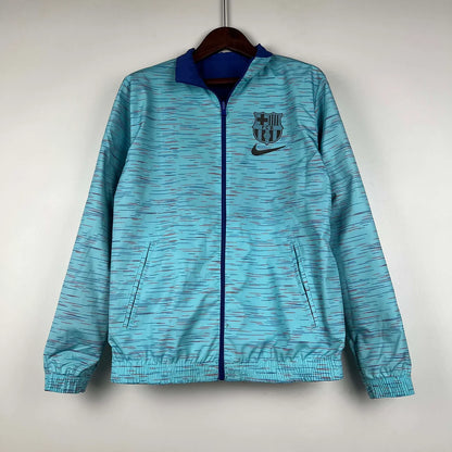 2023/2024 Barcelona Reversible Windbreaker Blue Soccer Jersey 1:1 Thai Quality