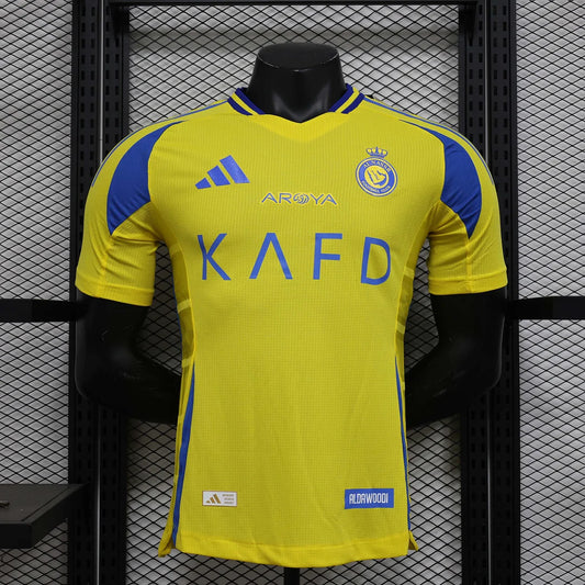 2024/2025 Player Version Al-Nassr Home Football Shirt 1:1 Thai Quality