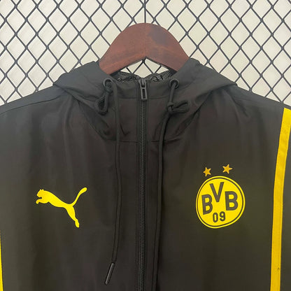 2024/2025 Dortmund Windbreaker Black Football Shirt 1:1 Thai Quality Set