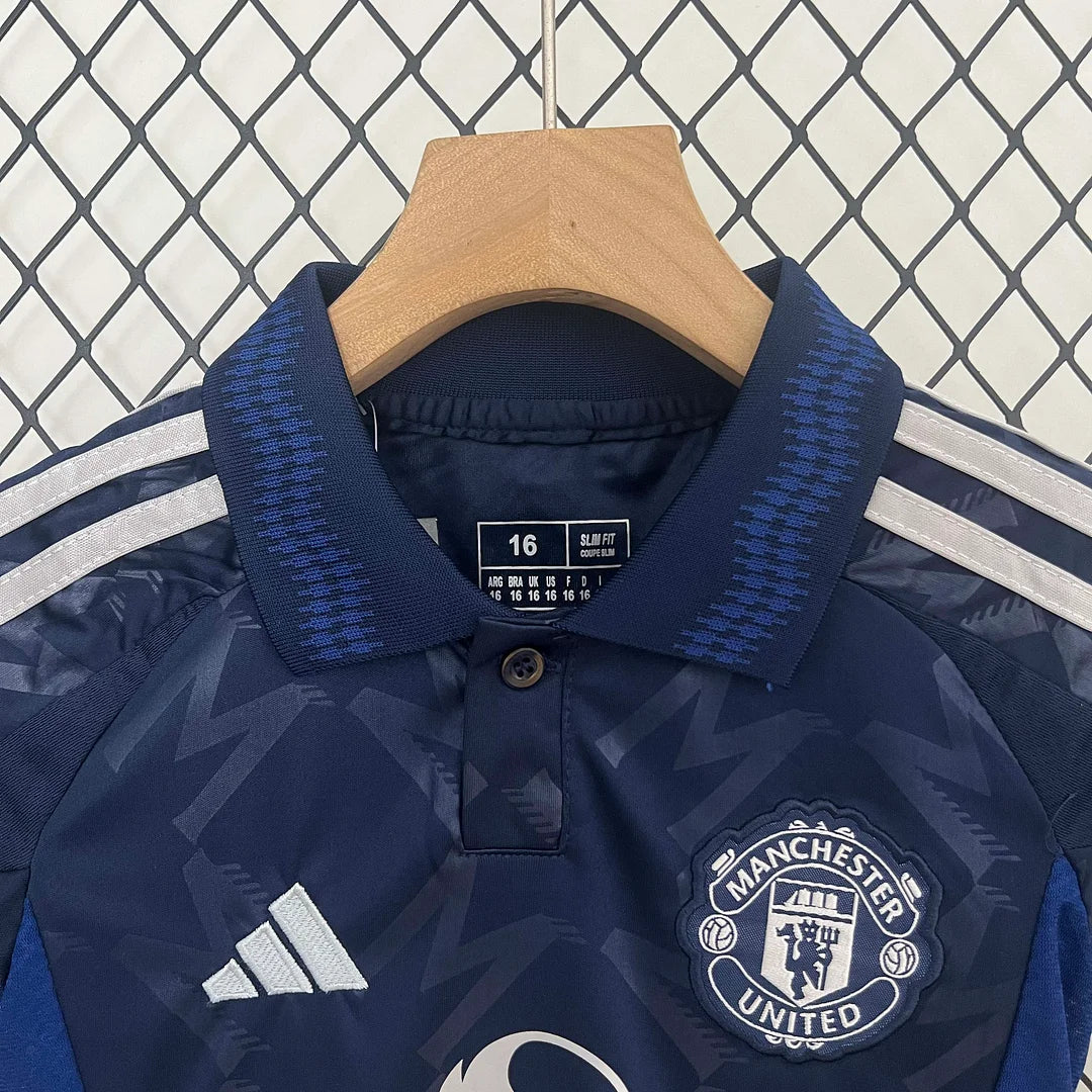 2024/2025 Manchester United Away Football Shirt 1:1 Thai Quality Kids Size