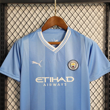 2023/2024 Manchester City Home Football Shirt 1:1 Thai Quality Kids Size