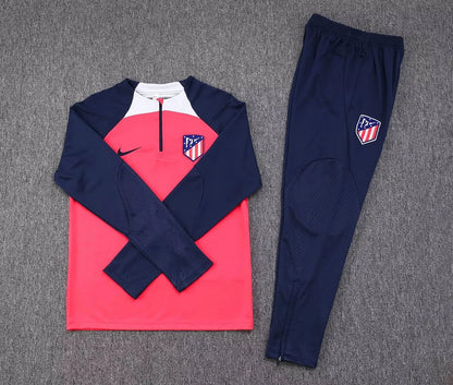 2023/2024 Atletico Madrid Half-Pull Training Suit Red 1:1 Thai Quality Set